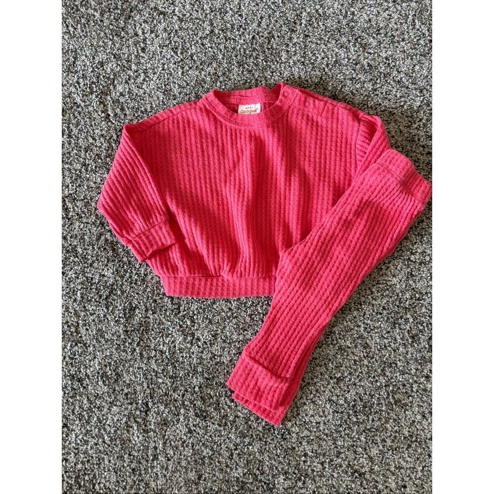 ❤️Cat & Jack 2 Piece Waffle Knit Set 6-9M